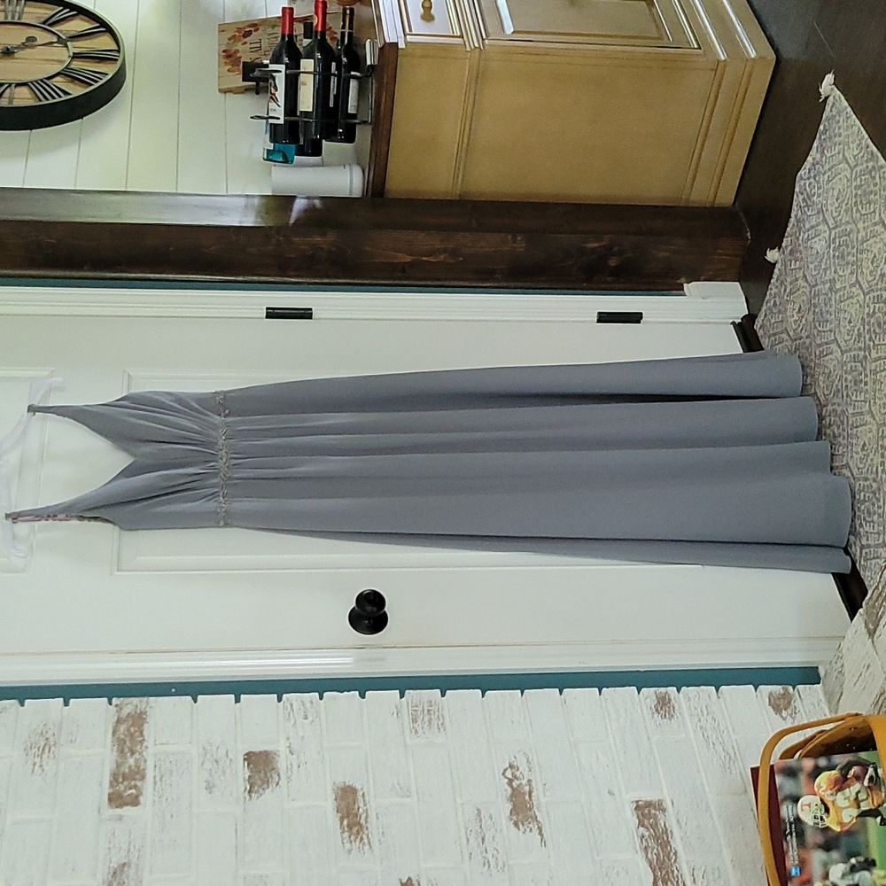 Alfred Angelo Gorgeous Grey Formal Dress